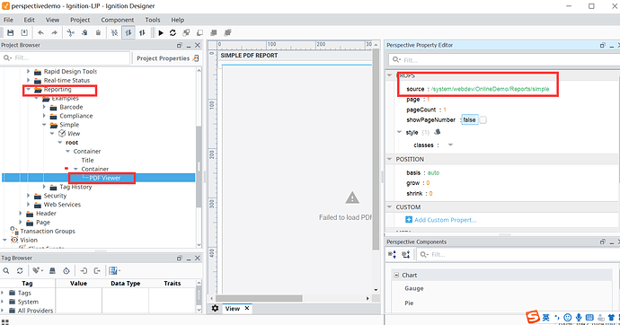 How to include a Report in WebDev in perspective - Ignition Early ...